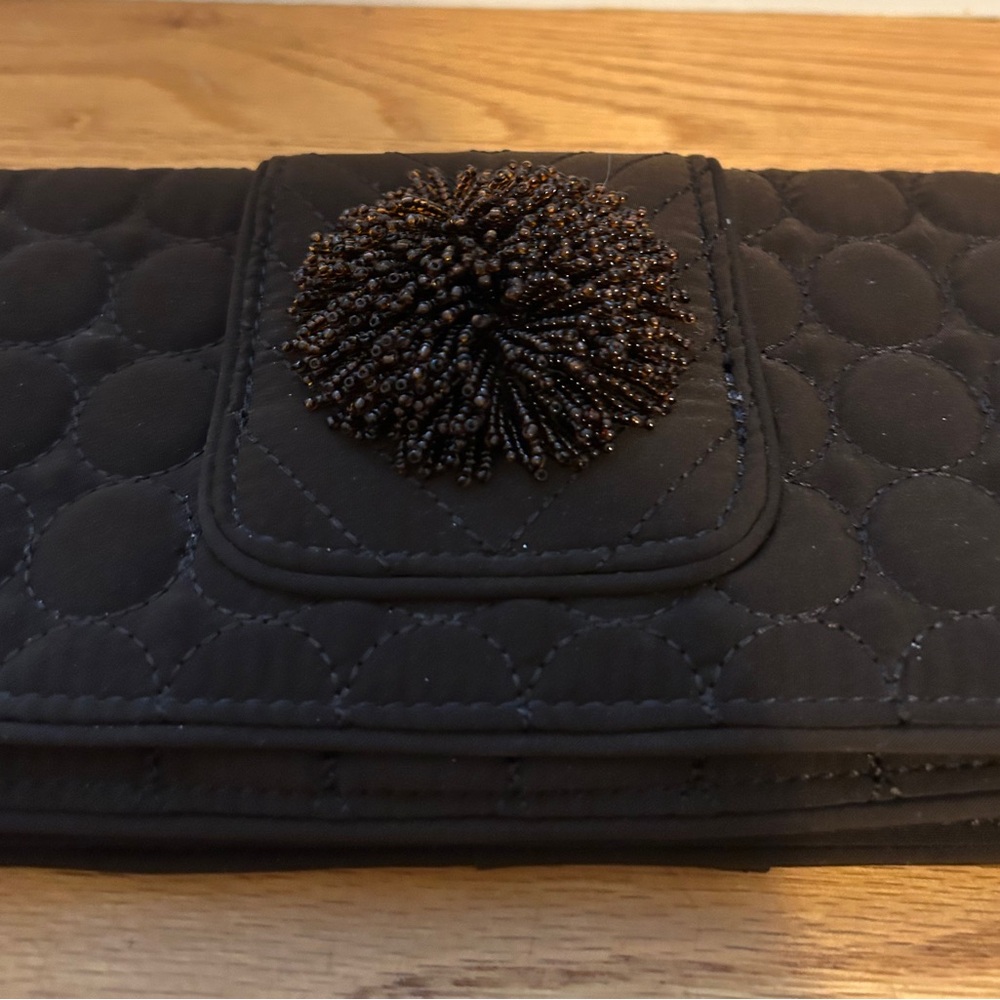 Vera Bradley Rare Cocoa Brown Quilted Clutch